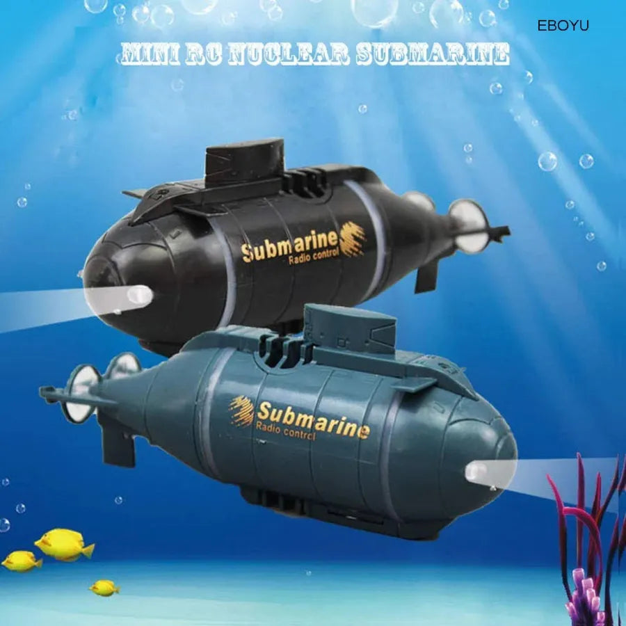 Mini RC Submarine Speed Boat Remote Control Waterproof Diving Toy for Kids