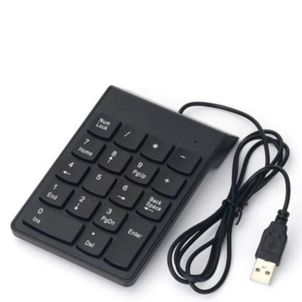 USB Mini 18 Key Numeric Keypad Portable Number Pad for Laptop and Desktop - Al-Raheem Imports