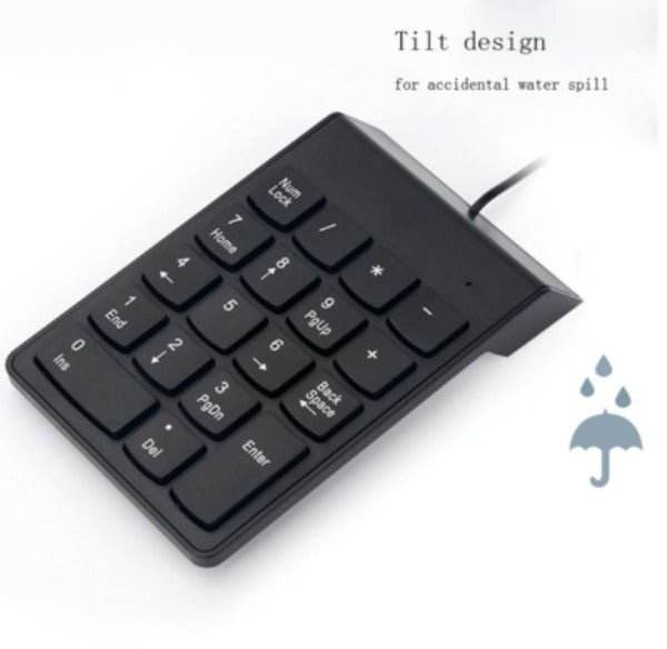 USB Mini 18 Key Numeric Keypad Portable Number Pad for Laptop and Desktop - Al-Raheem Imports