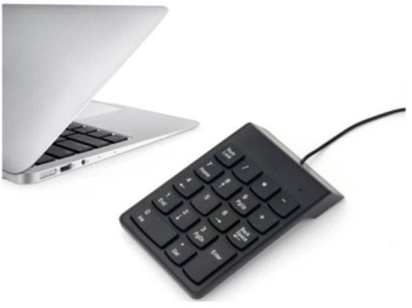 USB Mini 18 Key Numeric Keypad Portable Number Pad for Laptop and Desktop - Al-Raheem Imports
