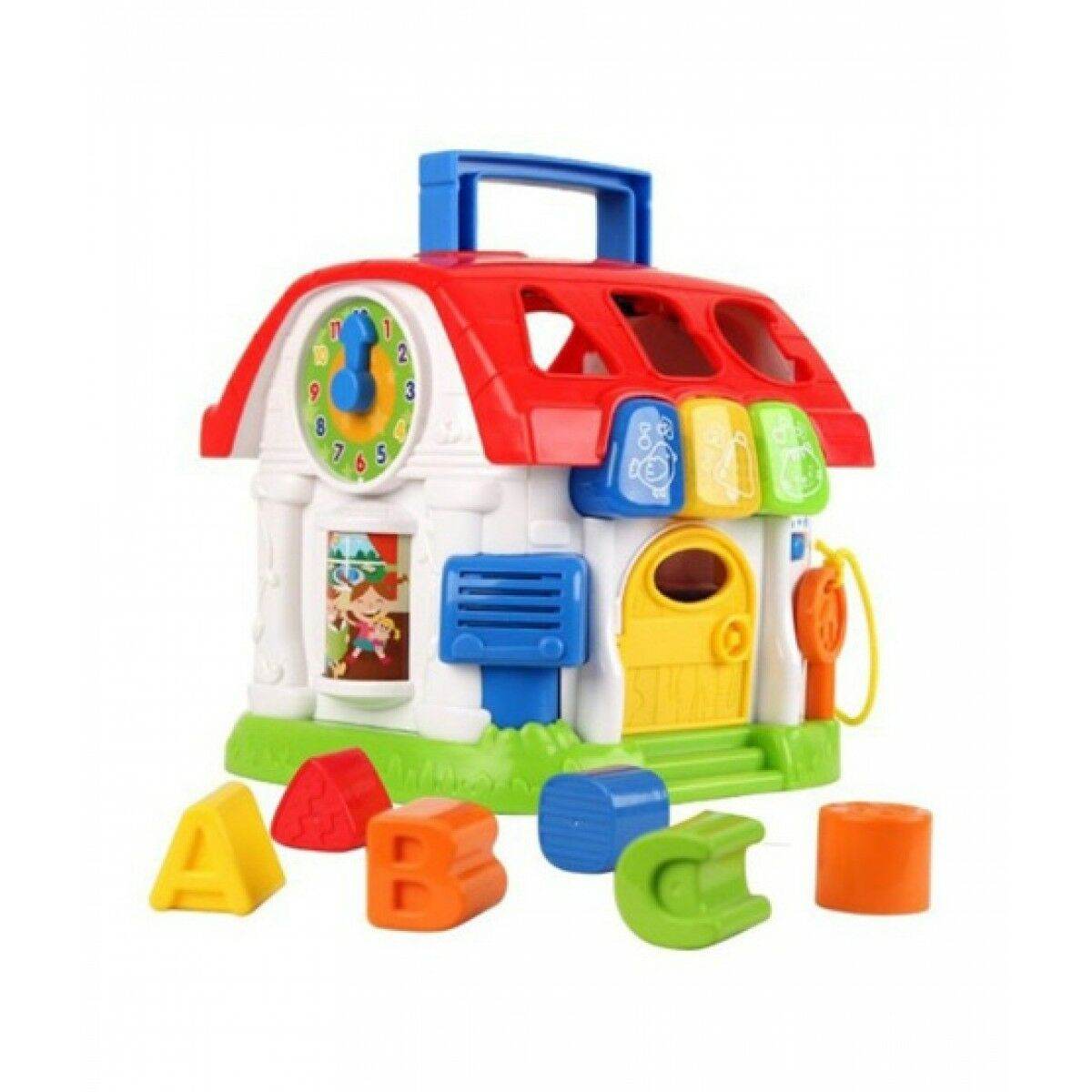 Sort and Learn Activity House Game Toy for Kids Shape Sorting & Musical Early Learning Toy - Al-Raheem Imports