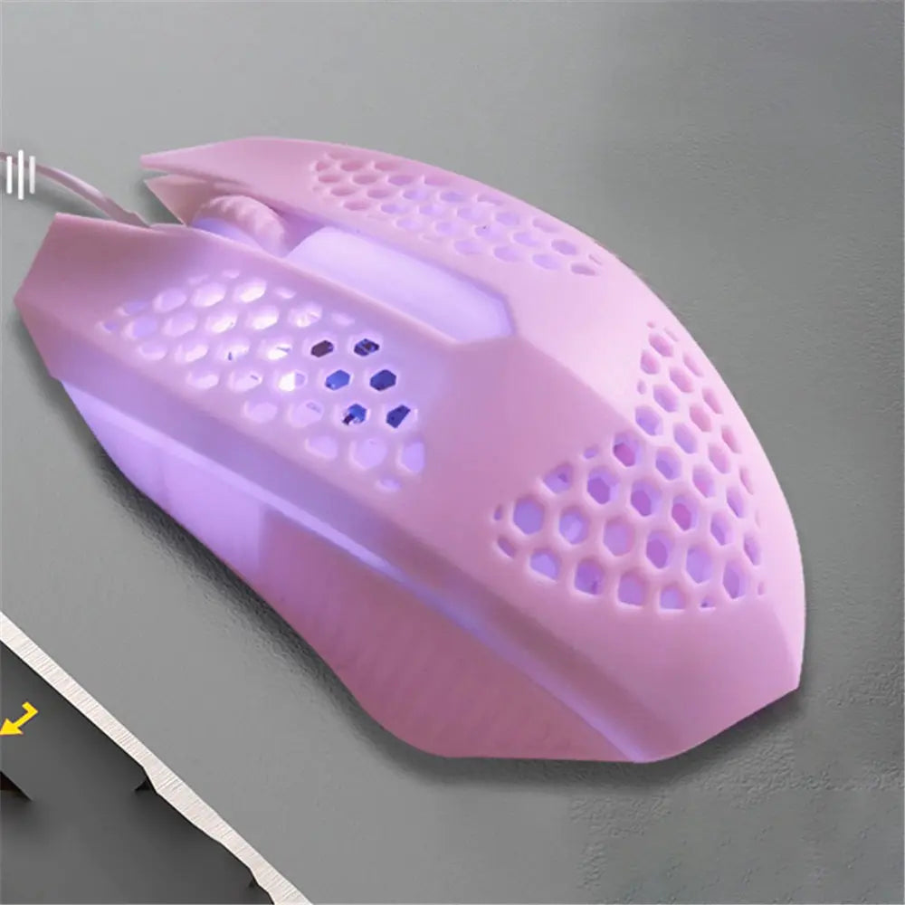 L601 Wired Luminous Color USB Fashion Mouse with Adjustable DPI and 10 Million Clicks