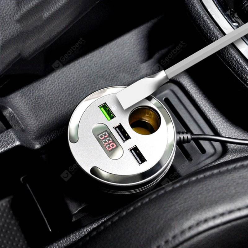 Wireless Car Bluetooth FM Transmitter Radio Adapter LED Display Cigarette Lighter - Al-Raheem Imports