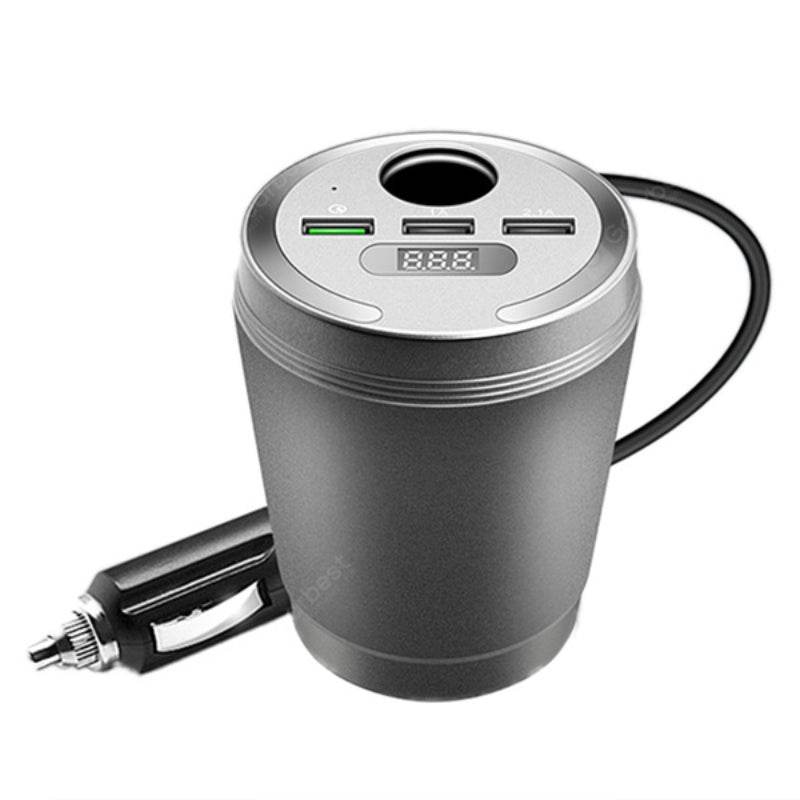 Wireless Car Bluetooth FM Transmitter Radio Adapter LED Display Cigarette Lighter - Al-Raheem Imports