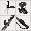 Yunteng YT-1288 Bluetooth Selfie Stick Tripod Monopod Extendable up to 125cm - Al-Raheem Imports